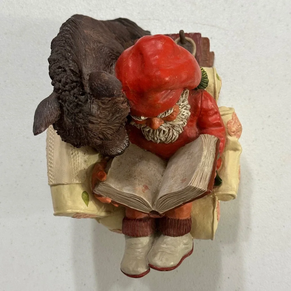 Klaus Wickl Enesco Sandman Santa Reading & Donkey 340464 Vintage 1994 Decor
